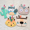Nordische Kinderzimmer Deko Tiere Fuchs Bär 3D Wandsticker für Kinderzimmer Wandsticker Tiere Nordischer Fuchs Feder Wandsticker