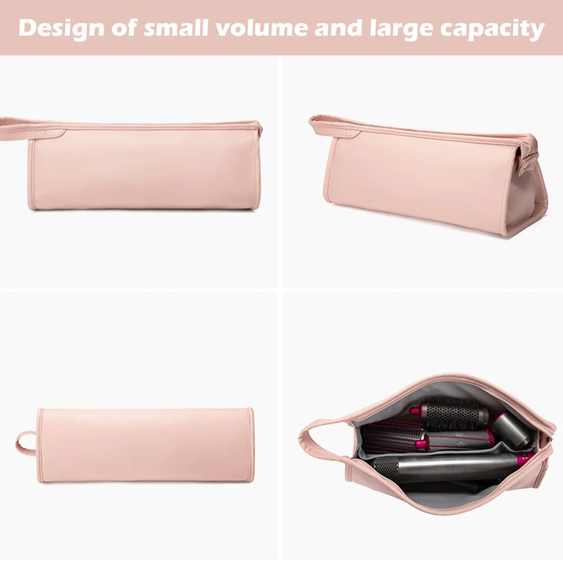 Hair Dryer Carrying Case Waterproof Hair Dryer Storage Case PU Leather Storage Bag Portable Travel Case Storage for Dyson