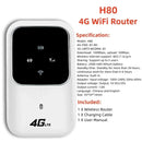 4G LTE Wifi Router Wireless Portable Unlock Modem Mini Outdoor Hotspot 150Mbps Mobile WiFi Router Pocket Repeater for Home Car