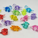 Camal 10pcs 4 Styles Jurassic World Dinosaur Acrylic DIY Ornament Amusement Park Children's Cartoon Toy Gemstone Decoration
