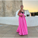 The Meridian Line | Colour-Block Halter Maxi Dress