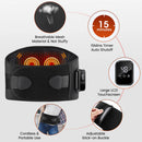 Cordless Hot Waist Belt Massager Lower Back Support Lumbar Protector Back Heated Vibration Massage Waist Brace Relief Pressure