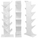 Voltsify Rustikales stehendes Baum-Bücherregal Holz-Display-Rack Kinder-Bücherregal Bücherregale für Zuhause