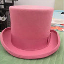 New Men Hat 100% Wool Fedora Hat Unisex Top Show Gentleman Bowler Hat Black Red Magic Hat Presidential Hat Feather Accessories