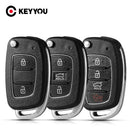 KEYYOU New Remote Car Key Shell For Hyundai Solaris Creta Ix25 Kona Tucson Sonata I40  Ix35 I20 Ix45 2017-2019