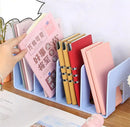 Ein Bücherregal, Schreibtisch-Buchaufbewahrungs-Artefakt, Teiler, Schreibtisch-Aufbewahrungsregal, transparente Acryl-Buchstütze, Bücherregal