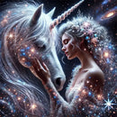 Huacan 5D DIY Unicorn Fairy Diamond Painting Universe New Arrivals 2025 Diamond Mosaic Handmade Gift Rhinestone Pictures