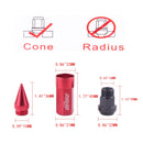 RAYS Racing Composite Nuts Anti Theft Steel Head Alloy Aluminum Lock Wheel Lug Nut Bolt With Spikes M12*1.25 M12*1.5
