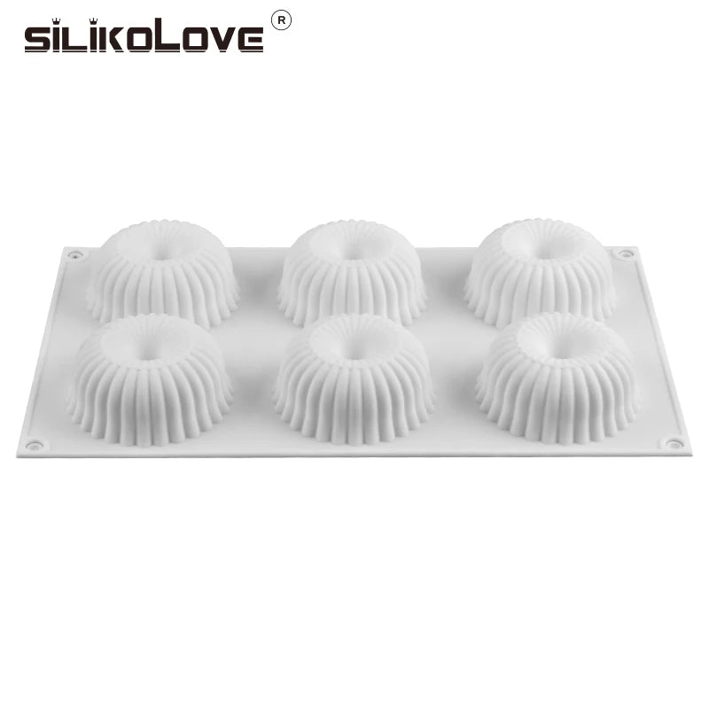 6 Cavities Strip Circle Silicone Soap Mold For DIY Handmade Soap Making Cylinder Round Soap Form Candle Molds