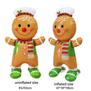 1pc New Extra Large Standing Santa Claus Foil Balloon Christmas Holiday Party Decoration New Year Birthday Supplies Easter Gift