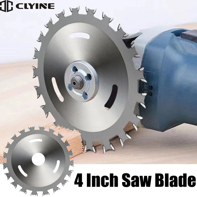 Alloy Circular Saw Blade Wood Cutting Disc Wheel Two Way Woodworking Saw Blades 4 Inches Multitool for Power Tool Angle Grinder
