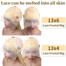613 Blonde Lace Front Wig Straight Human Hair 13x6 Hd Lace Frontal Wig Brazilian Human Hair 13x4 Preplucked Human Hair Wigs