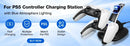 Wall Mount Kit For PS5/ Pro/ Slim Console with RGB Light Charging Station Headset Hanger For PS5 Dual Controller Accessories