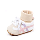 Spring And Autumn New Style Baby Shoes For 0-1 Year Old With Laces That Don't Come Off And Anti-Slip Design For Learning To Walk