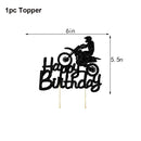 Dirt Bike Birthday Party Decorations for Boys Motorcycle  Party Supplies Motorcycle Balloon Banner Cake Toppers Hanging Decorati