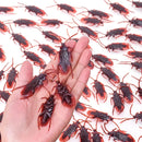 12pcs Prank Artificial Fake Cockroach Plastic Simulation Fake Roach Bug Funny Trick Joke Toys Halloween Props Spoof Decoration