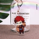 Anime Akatsuki Keychain Uzumaki Gaara Uchiha Sasuke Senju Hashirama Pain Jiraiya Acrylic Key Chains Pendant Figure Toys Gifts