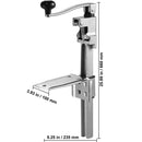 SucceBuy Manual Can Opener Commercial Table Opener with Base Heavy Duty Can Opener Adjustable Height Opener For Cans
