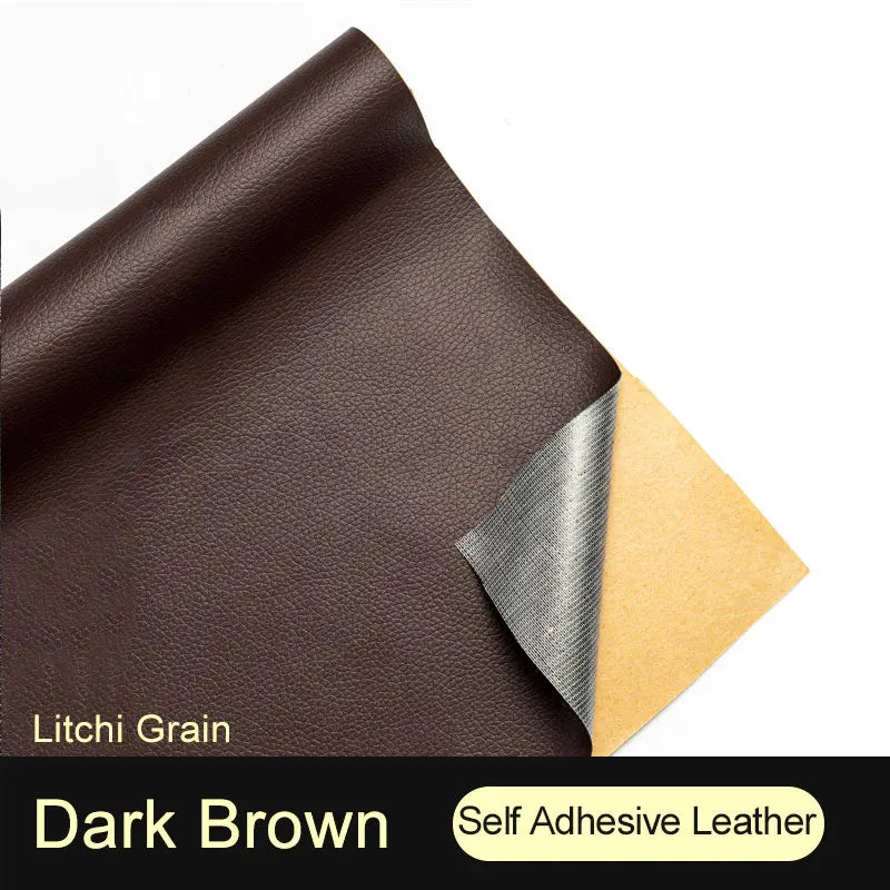 Leather Repair Patch Self-Adhesive Leather Tape DIY Upholstery Vinyl Sticker for Couches Sofa Furniture Car Seats Bags Jackets