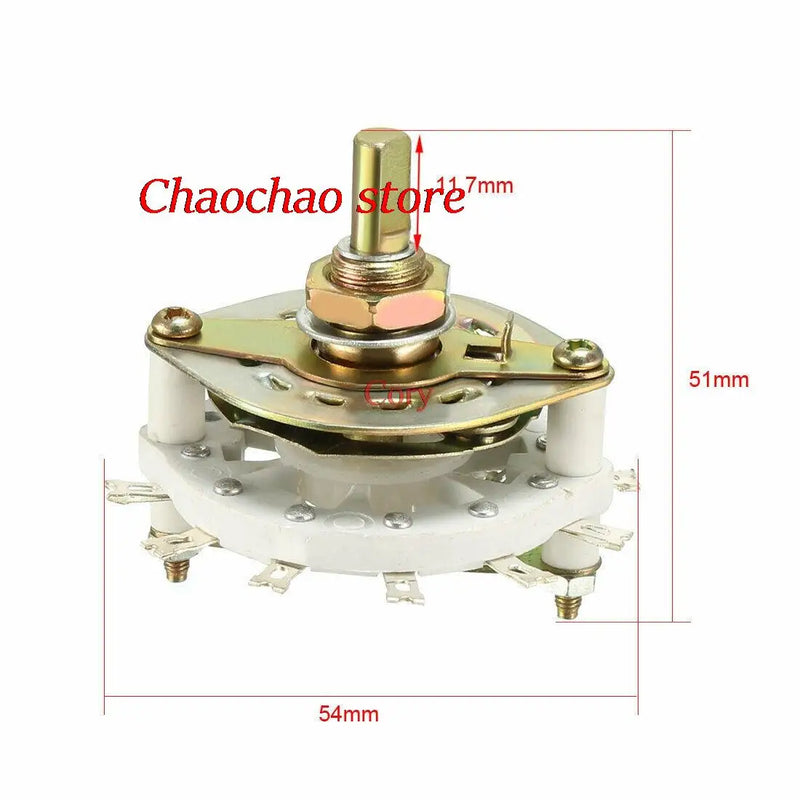 1PC Selectable 1 Deck Band Channel Rotary Switch Selector 1P6T 2P5T 1P7T 4P2T 1P5T 2P2T 2P4T 1P9T 3P3T 1P11T 2P3T