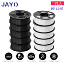 JAYO 3D Filament Printer PLA PLUS/PLA /PETG/PLA+2.0/ABS/TPU 1.75mm 10Rolls for FDM 100%No bubbel 3D Printer Materials DIY Gift