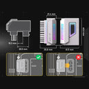 ATX 24Pin to 90/180 Degree Power Plug Adapter 5V Synchronization ARGB Adapter for Computer Motherboard Power Supply Accessories