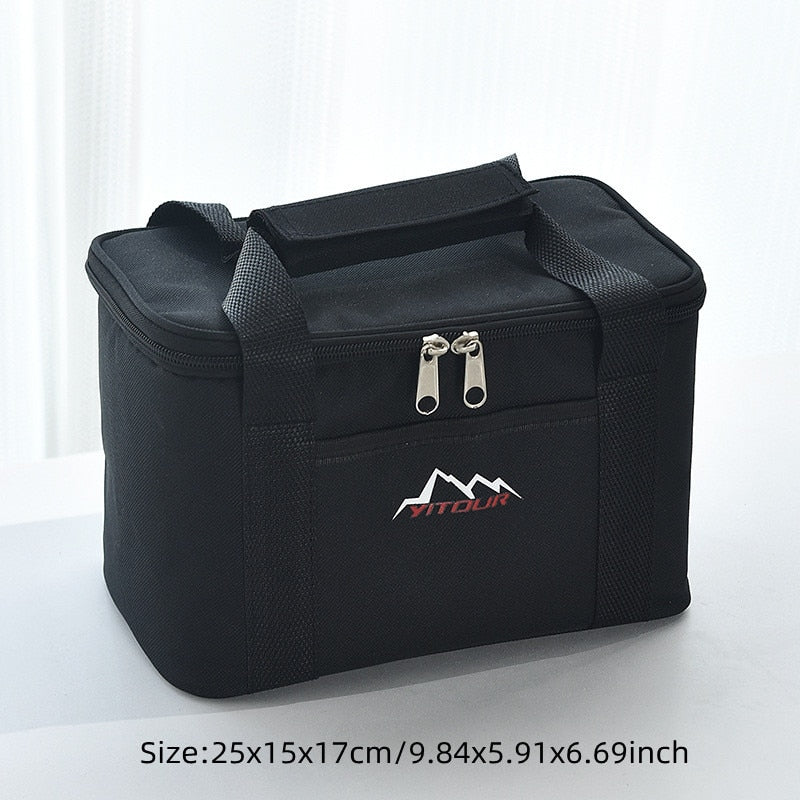 Large Capacity Cooler Bags Oxford Lunch Box Drink Beer Ice Pack Travel Picnic Backpack Thermal Food Delivery Bag Carrier