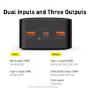Baseus Power Bank 30000mAh with 20W PD Fast Charging Powerbank Portable External Battery Charger For iPhone 15 Pro Xiaomi Huawei