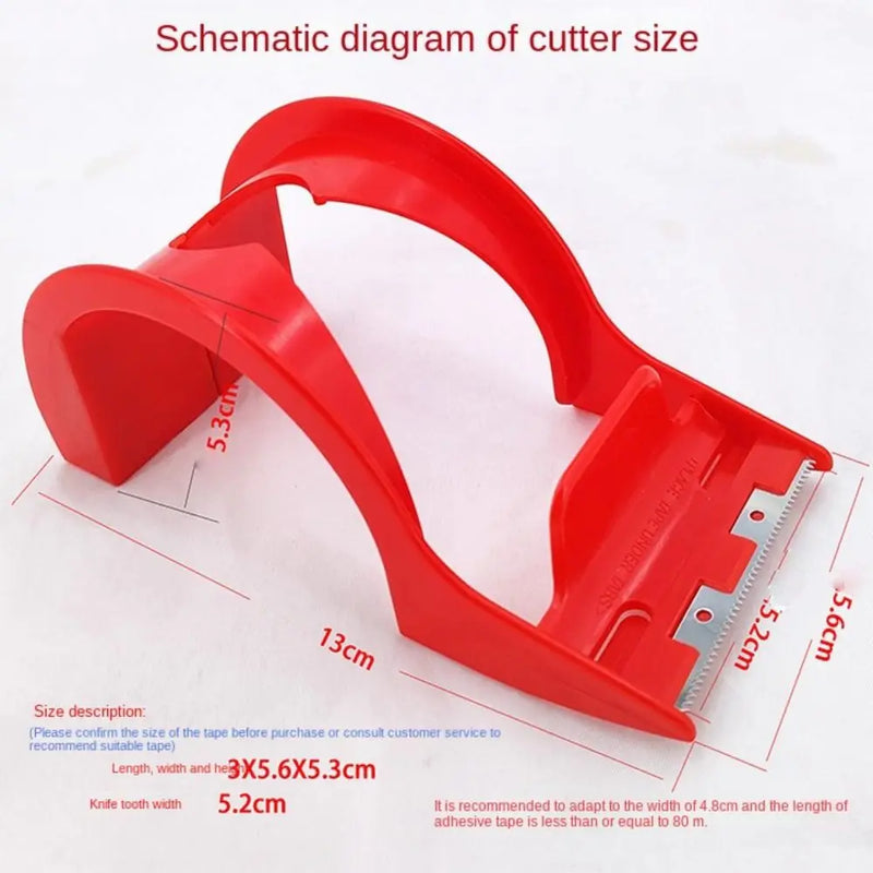 Adhesive Tape Dispenser Tape Cutter Simple Box Sealing Machine Tape Holder Convenient Iron Tooth Plastic Packing Tape Seat 48mm