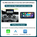 12.3'  Wireless CarPlay Android Auto Multimedia Display Screen for Mercedes-Benz A W176 B W246 CLA GLA Class 2013 to 2015