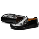 Handmade Leather Men Shoes High Quality Men Loafers Comfortable Soft Sole Walking Shoes Hot Sale Moccasins Men Driving Shoes New