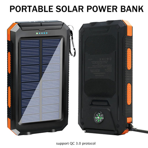 The Sol Harvester | 20000mAh Waterproof Portable Solar Power Bank