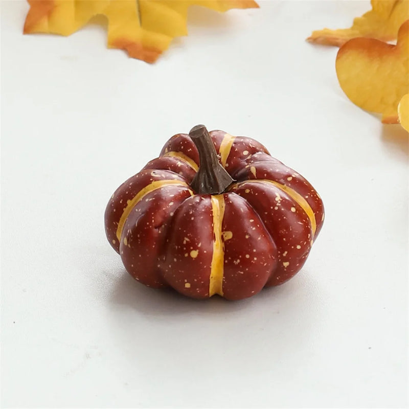 Mini Artificial Halloween Pumpkin Decor Simulation Vegetable DIY Craft Halloween Home Party Decoration Props Farmhouse Harvest