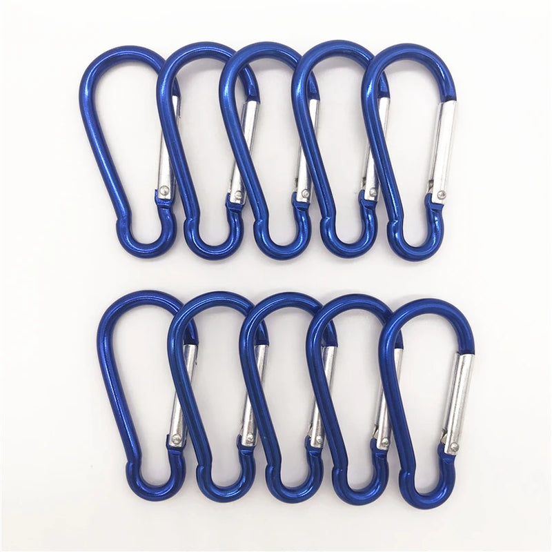 Color Carabiners， Aluminum Alloy Carabiner， Spring Snap Clip， Hooks Keychain Climbing Carabiner for Keys ，Camping Tools