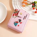 National Trend New Lipstick Bag with Makeup Mirror Mini Storage Pouch Girls Carry-on Portable Travel Cosmetic Bag