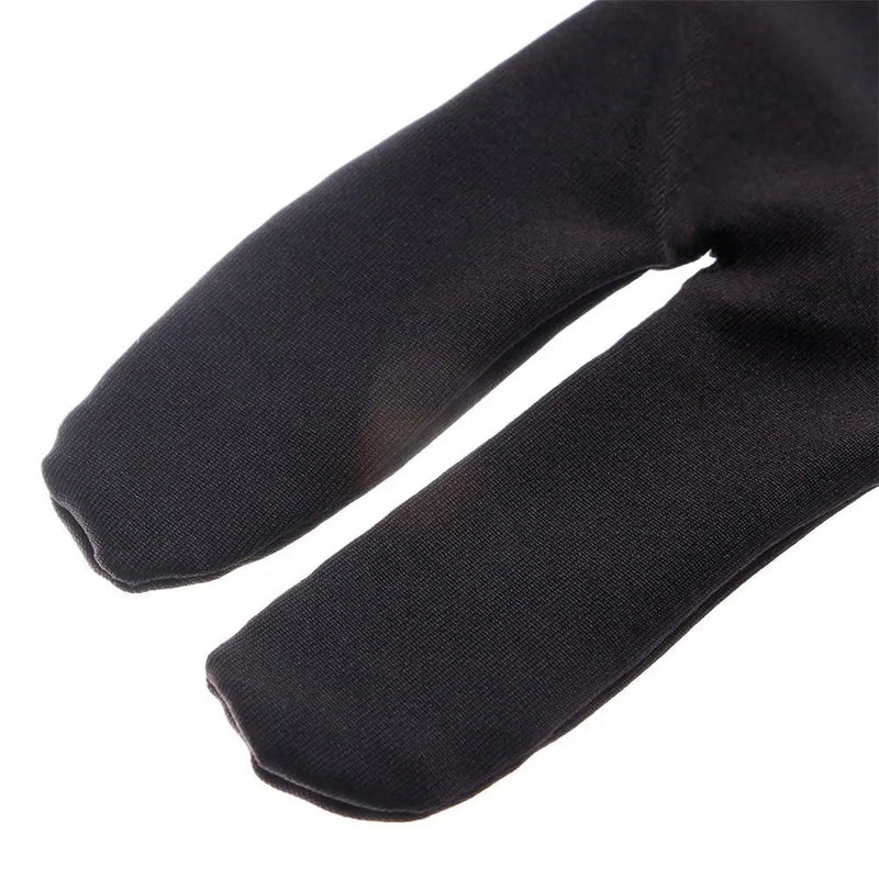 1pc Professional  Snooker Billiard Gloves Left Hand Three Finger Separate Anti-slip Embroidery Pool Elasticity Billiard Gloves