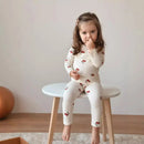 1-6T Toddler Kid Baby Boy Girl Clothes Set Cotton Infant Homewear Casual Top Pant Suit Childrens 2pcs Pajamas Set Outfit