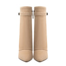 Ladies' Autumn and Winter New Pointed Knee High Women's Boots, Thick High-heeled Long Pants Boots, Fashionable Mid Rise Boots