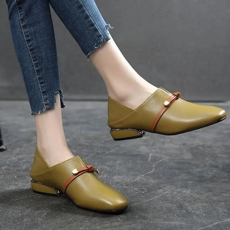 2023 New Women PU Leather Loafers Mixed Ladies Ballet Flats Shoes Female Spring Moccasins Casual Ballerina Shoes Women's Shoes