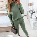Autumn Women Tracksuit Sweatshirt Drawstring Pants Suit Female 2022 Fashion Ladies Casual Loose Long Sleeve Pullover Sports Set