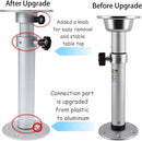 HWHONGRV Adjustable Pedestal Marine Caravan Motorhome Table Pedestal Stand Base 17.7-27 Inch Height Range for RV Marine Boat