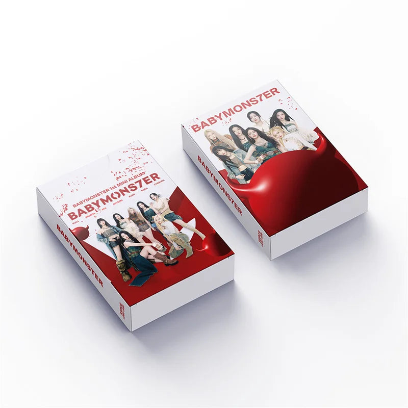 55pcs/set Kpop BAB MONSTER Album BABYMONS7ER LOMO Card Little Monster Support BM Card AHYEON HARAM RORA Postcard Photo Card