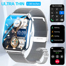 2025 New Ultra-Thin Curved Screen Smart Watch For Men Women 1.96" Amoled Pixel Display Bluetooth Call Smartwatch IP68 For Huawei