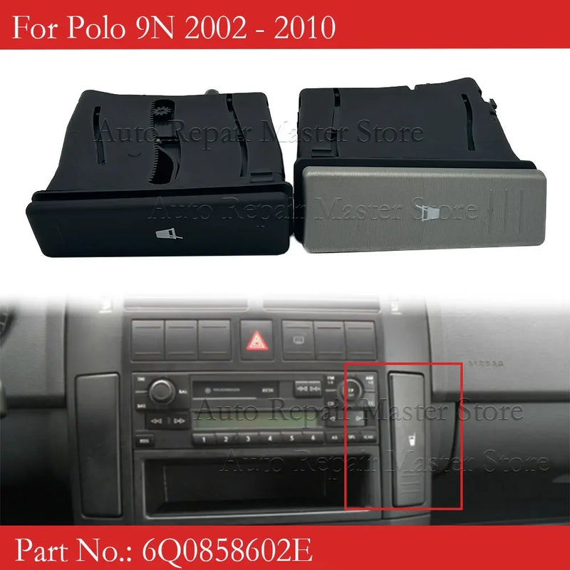 Car Center Console Cup Holder 6Q0858602E 6Q0 858 602 For Polo 9N 2002 2003 2004 2005 2006 2007 2008 2009 2010