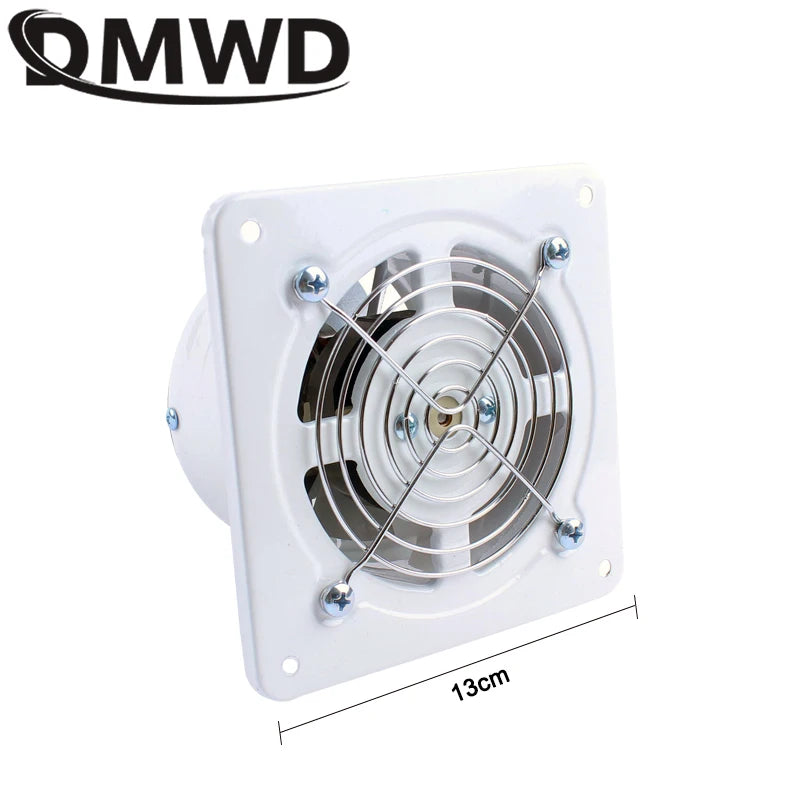 20W 4 Inch Duct Blower Air Ventilator Kitchen Toilet Wall Exhaust Fan 4" Bathroom Window 100MM Metal Pipe Exhauster Access 220V