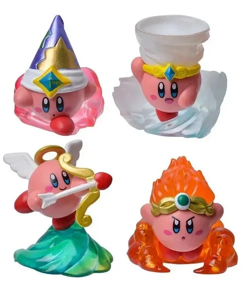 8pcs Anime Games Kirby Action Figures Toys Pink Cartoon Kawaii Kirby PVC Cute Figure Action Toy Christmas Gift for Children