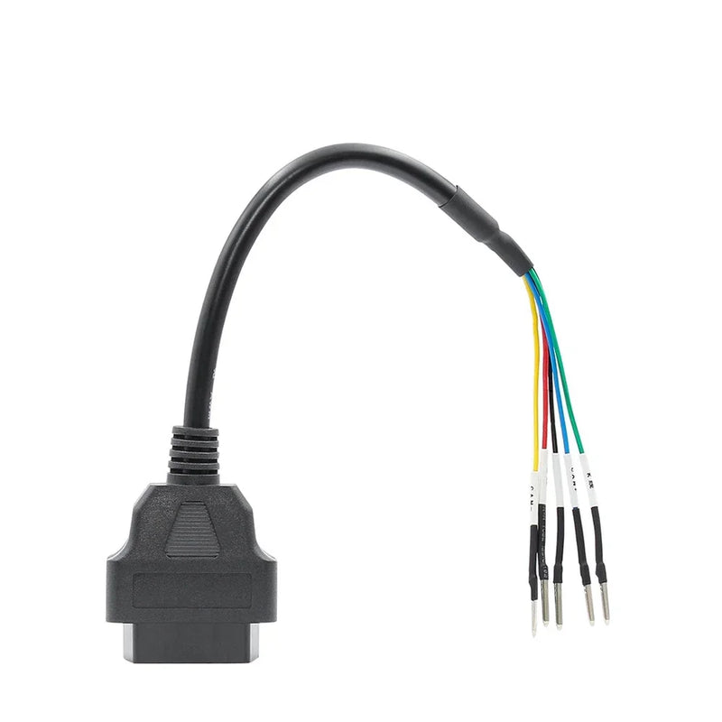 OBD Female 16 pin k line can line Jumper Tester Can OBD2 Engine Fault Detector Connector Cable For Turck Car Motorcycle K+ Plug