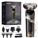 SEJOY 3 In 1 Multifunction Mens Electric Shaver Powerful Beard Nose Hair Trimmer Shaving Machine Electric Razor Waterproof