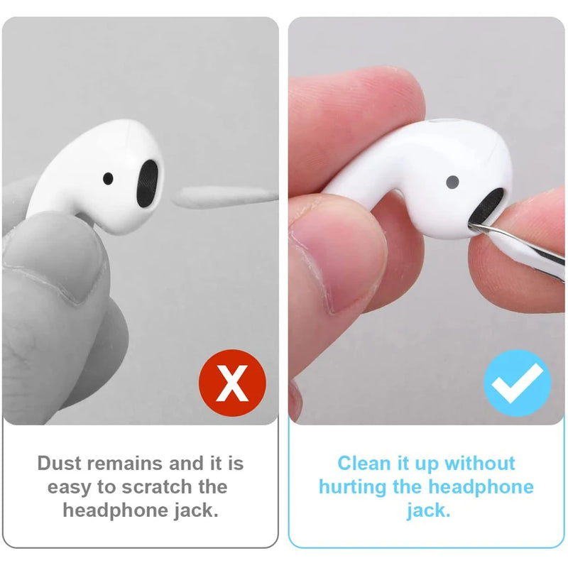 Bluetooth Earphone Cleaning Kit for Airpods Pro 1 2 3 Earbuds Case Cleaning Pen Bursh Tools for Samsung Xiaomi Airdots Huawei