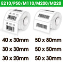 Mixed Size Marklife P50 Thermal Paper Self-Adhesive Label Sticker Compatible for M110 M220 M200 Printer 50*80mm 50*30mm 40*30mm